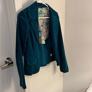 Teal Velvet Women's Jacket
